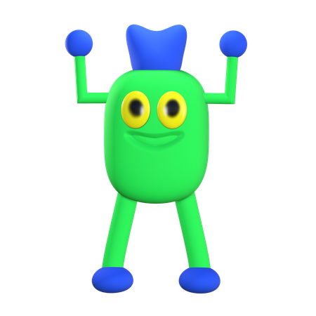 Monster Character  3D Icon