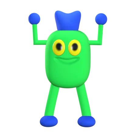 Monster Character  3D Icon