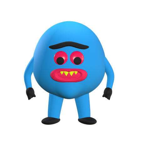 Monster Character  3D Icon