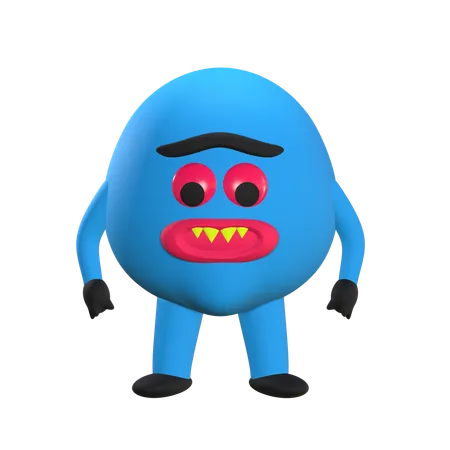 Monster Character  3D Icon