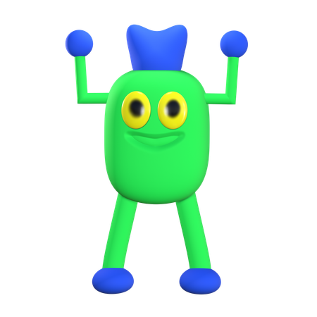 Monster Character  3D Icon