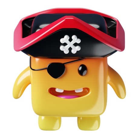 Monster Cube Pirates  3D Icon