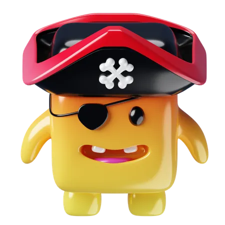 Monster Cube Pirates  3D Icon