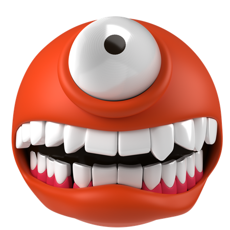 Monster Emoji  3D Icon