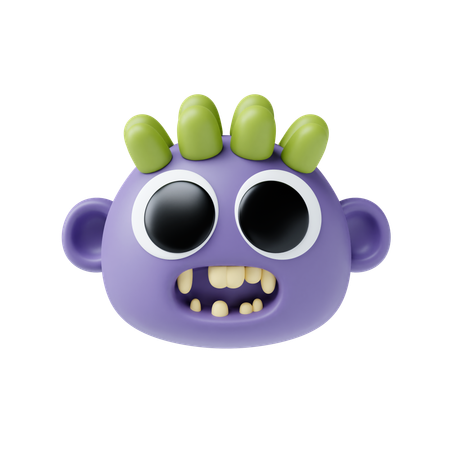 Monster Face  3D Icon