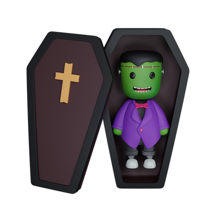 Monster im Sarg  3D Icon