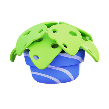 Monstera Pot  3D Icon