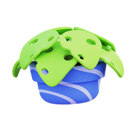 Monstera Pot  3D Icon