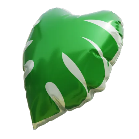 Monstera Shape Balloon  3D Icon