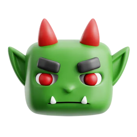 Monsterkopf  3D Icon