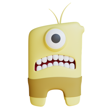 Monstre à la crème  3D Icon