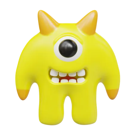 Monstre mignon  3D Icon