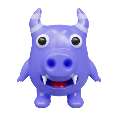 Monstre mignon  3D Icon