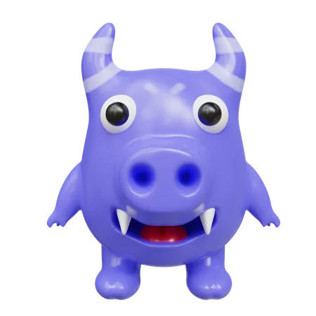 Monstre mignon  3D Icon