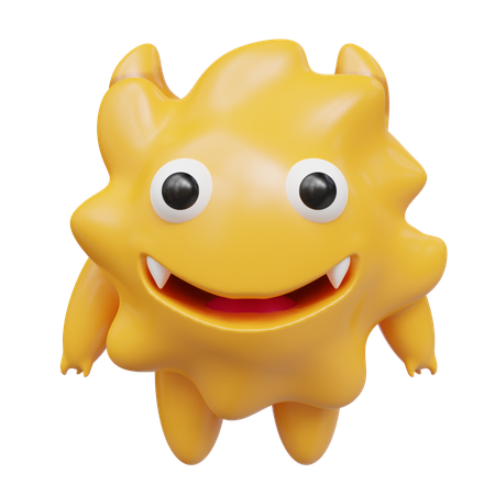 Monstre mignon  3D Icon