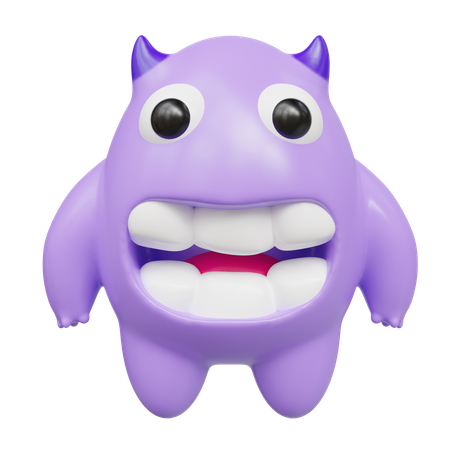 Monstre mignon  3D Icon