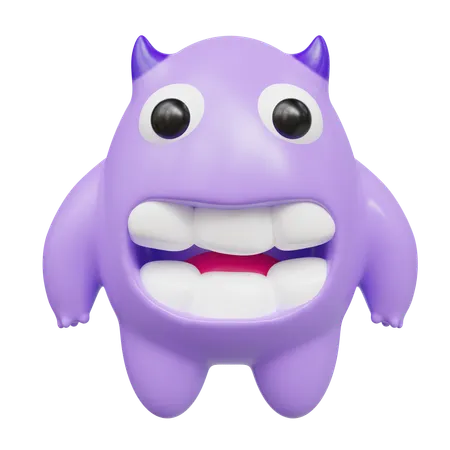 Monstre mignon  3D Icon