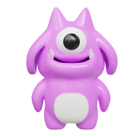 Monstre mignon  3D Icon