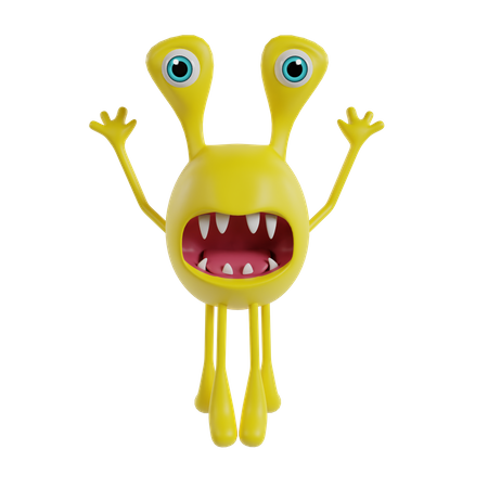Monstre mignon  3D Icon
