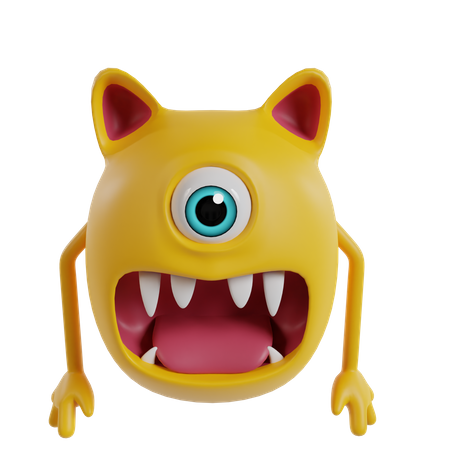 Monstre mignon  3D Icon