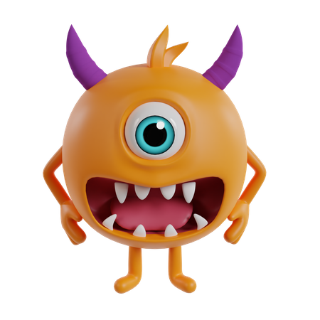 Monstre mignon  3D Icon