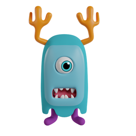 Monstre mignon  3D Icon
