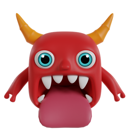 Monstre mignon  3D Icon