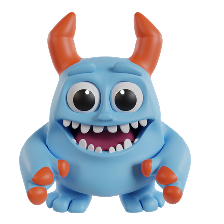 Monstre mignon  3D Icon