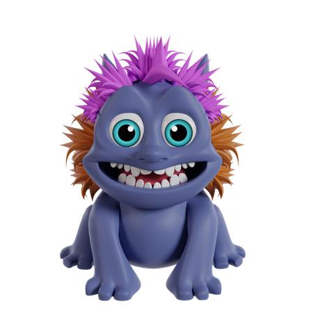 Monstre mignon  3D Icon