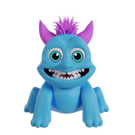 Monstre mignon  3D Icon