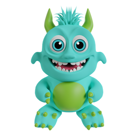 Monstre mignon  3D Icon