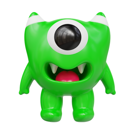 Monstre mignon  3D Icon