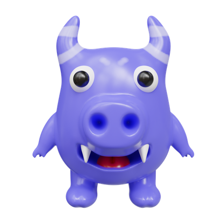 Monstre mignon  3D Icon