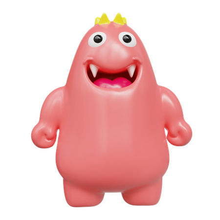 Monstre mignon  3D Icon