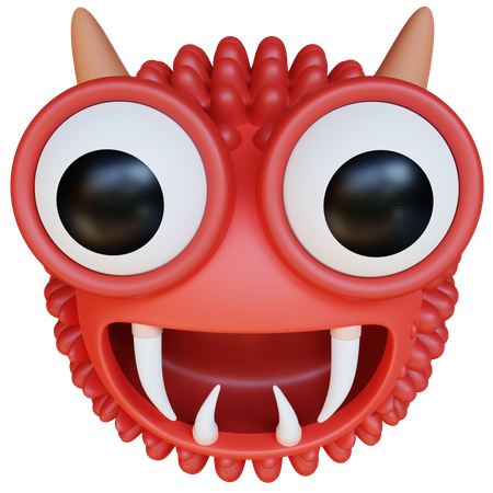 Monstre ogre rouge  3D Icon