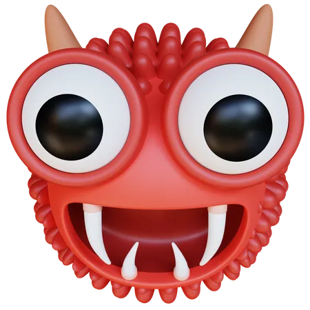 Monstre ogre rouge  3D Icon