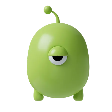 Monstre vert  3D Icon