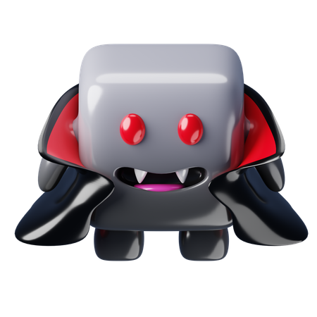 Cubo monstro vampiro  3D Icon