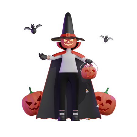 Monstruo calabaza  3D Icon