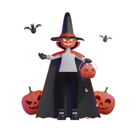 Monstruo calabaza  3D Icon