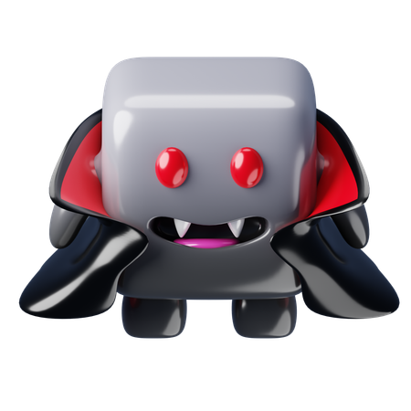 Monstruo cubo vampiro  3D Icon