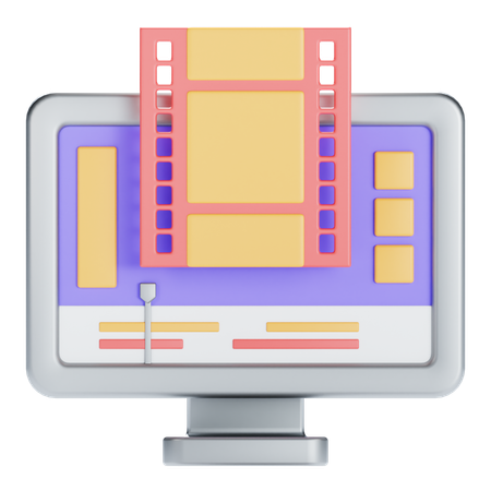 Montage vidéo  3D Icon