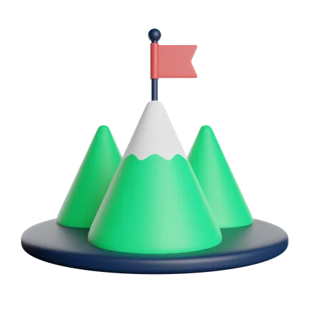 Montagne  3D Icon