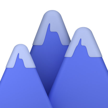 Montagne de glace  3D Icon