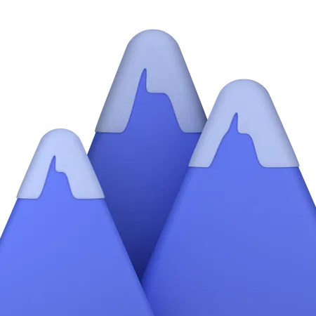 Montagne de glace  3D Icon