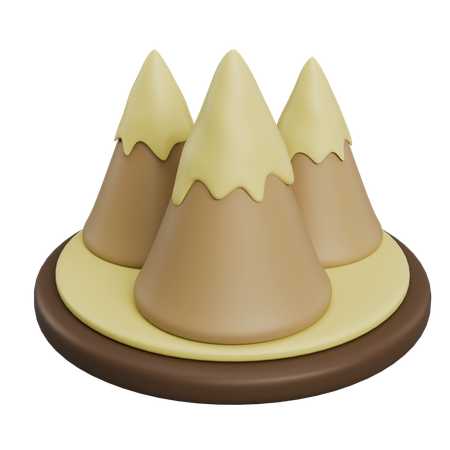 Montagnes  3D Icon