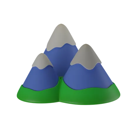 Montagnes  3D Icon