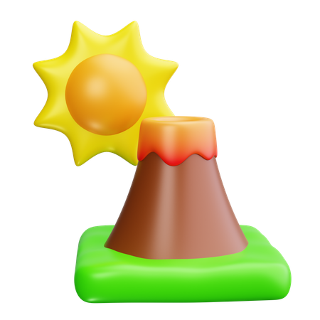 Montaña  3D Icon