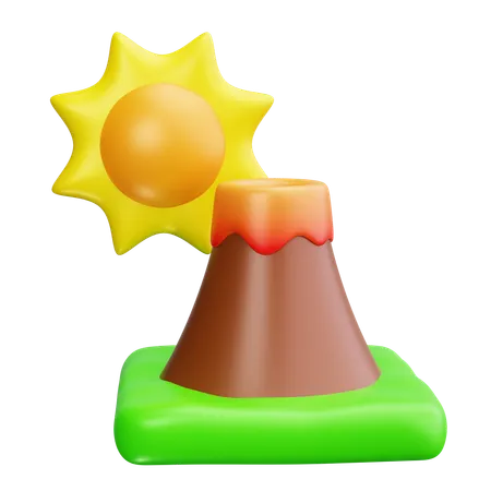 Montaña  3D Icon