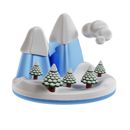 Montaña  3D Icon